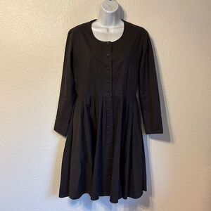 Vintage J. Peterman Button Front Dress Size 4